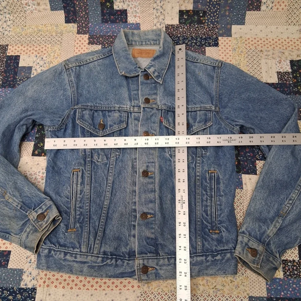 Vintage 80s Levis 71506 0214 Trucker Type 3 Denim Jacket Size 40 Made in USA